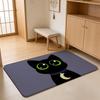 ANIME L-Little Kitty Big City Floor Mat Absorbent Floor Mat Non-Slip Entrance Rug for Bathrooms Restrooms and Toilets