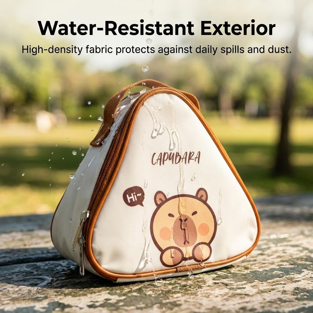 Portable Cartoon Bento Box Storage Bag Mini Oxford Insulated Lunch Bag Students Waterproof Food Thermal Bag Picnic Cooler Bag