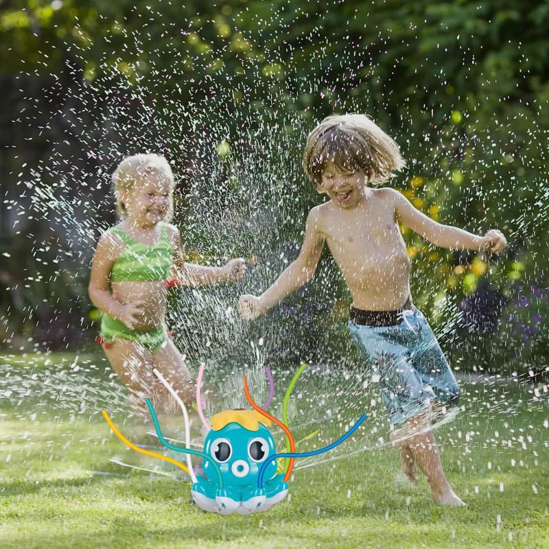 Colorful Outdoor Water Play Toy Sprinkler Octopus For Fun And Engagement In Backyard