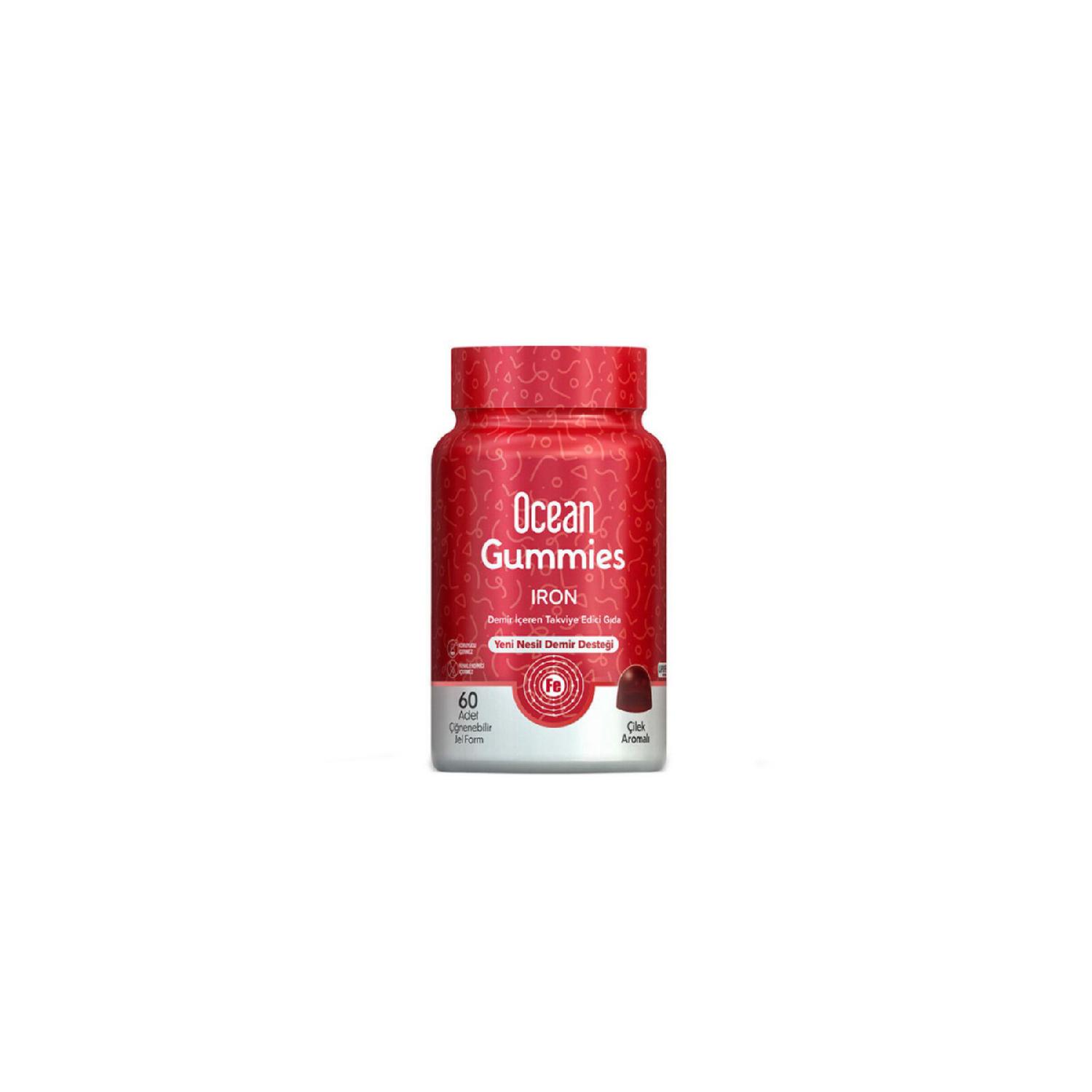 

Ocean Gummies Iron Chewable Gel Form 60 Pieces