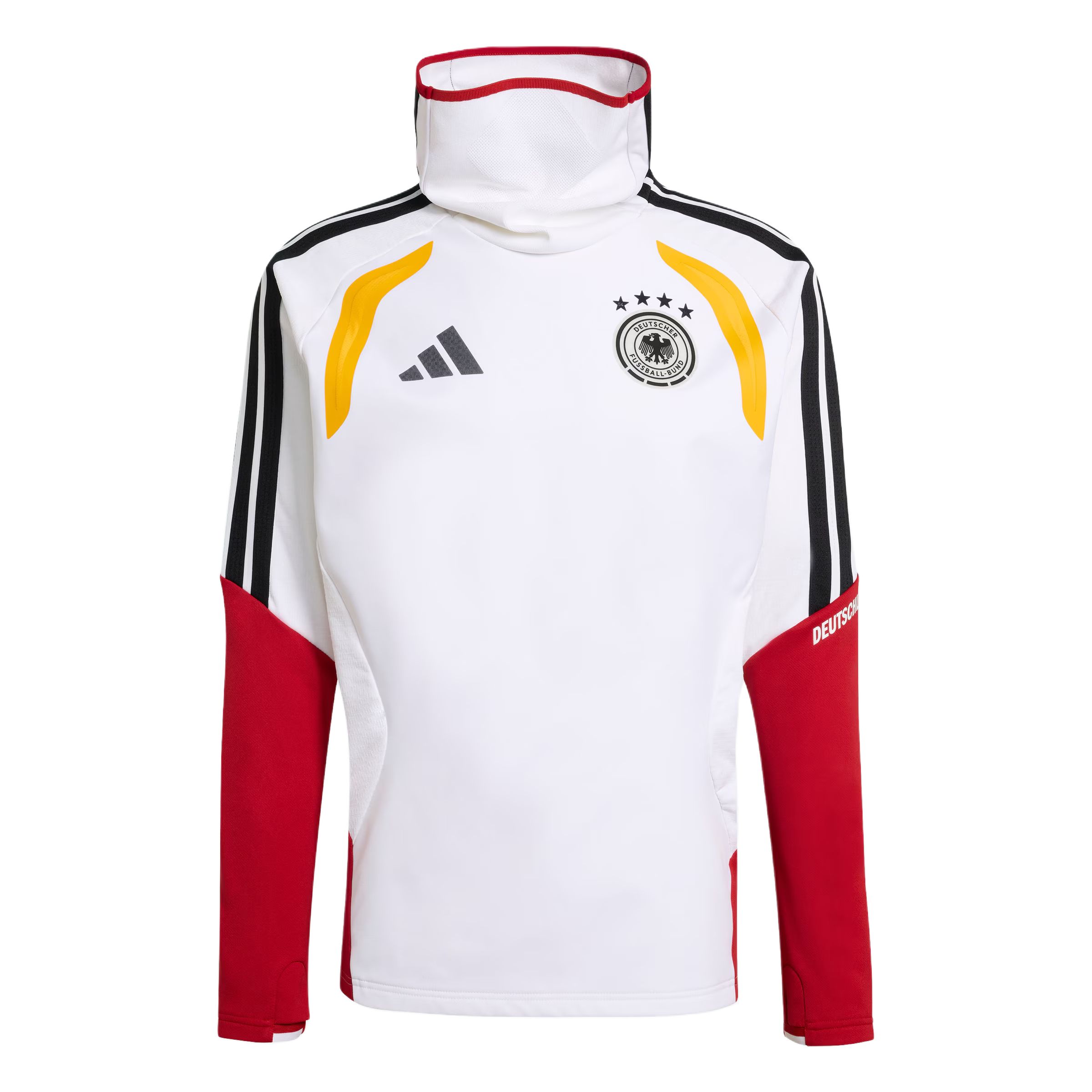 

Adidas Германия 26 Пуловер с высоким воротом Tiro Pro с длинным рукавом Футбольная майка Мужская майка KB4406 S