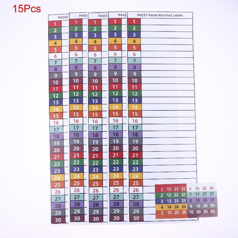5/15 Stück Leitungsschutzschalter Etikettenaufkleber Wetterfest Leitungsschutzschalter Schaltschrank Indexetiketten Für 1-10, N, T, R, S Schalter
