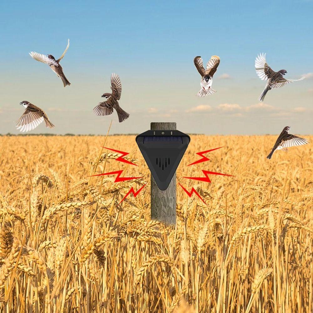 Design Impermeabile Repellente per Uccelli Alimentato ad Energia Solare Repellente per Animali Dissuasori per Animali Protezione Fattoria