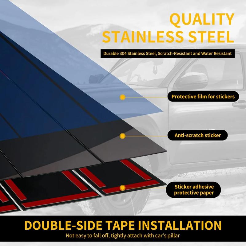 For Volvo XC40/XC60/XC90/V40/S90/S60 2002- Window Trim Covers Center Film Column B C Pillar Posts Sticker Car Accessories