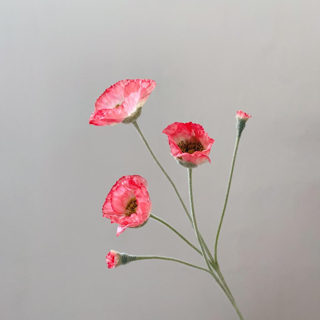 Artificial Flowers Long Stem Fake Poppy Silk Flowers Housewarming Garden Home Table Wedding DIY Wedding Party Bouquet Decoration