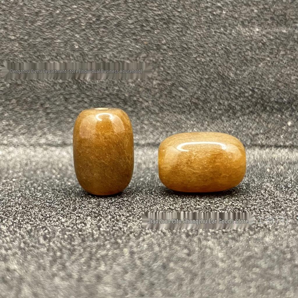 Chicken Oil Yellow Chalcedony Barrel Spacer Beads for DIY Bracelet & Necklace Making.