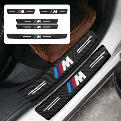 Car Door Pedal Protection Sticker Carbon Fiber Threshold Strip For E46 M E90 E60 F10 E39 F30 E36 F20 E87 E90 E70 E91 E30 G30