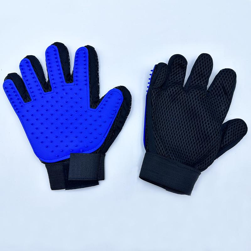 Pet Cat Cleaning and Petting Gloves, Pet Grooming and Massage Gloves, Silicone Dog Hair Removal Sticky Brushes and Combs