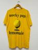 Vintage 90s Mucky Pup : Lemonade 1993 Hardcore Punk Music T-Shirt / Straight Edge / Music / Tour / Punk / Crossover Thrash / Yellow / XL