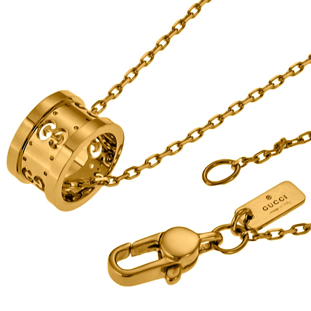 Gucci Icon 18K Gold Necklaces Women's Gold 214169-j8500-8000