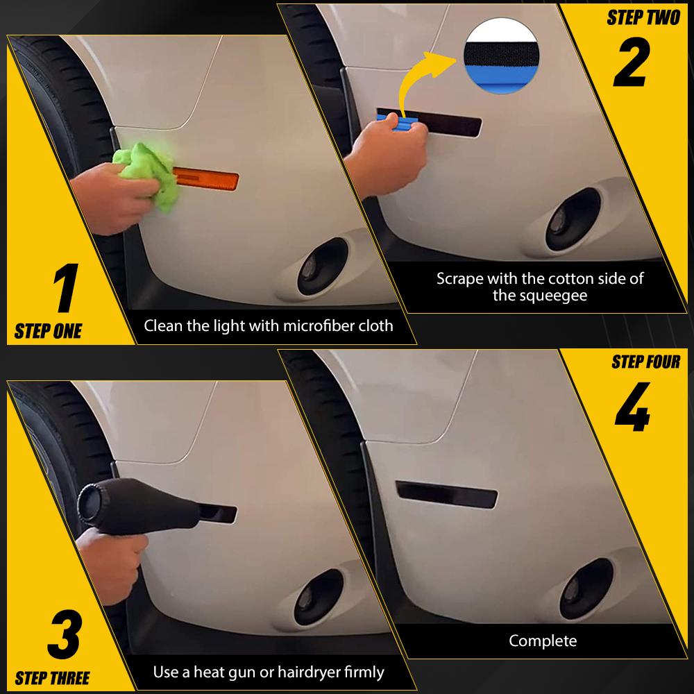 4x Car Tail Light Sticker Films Smoked Vinyl Rear PreCut Tint Overlay For Dodge Charger 2015 2016 2017 2018    2022