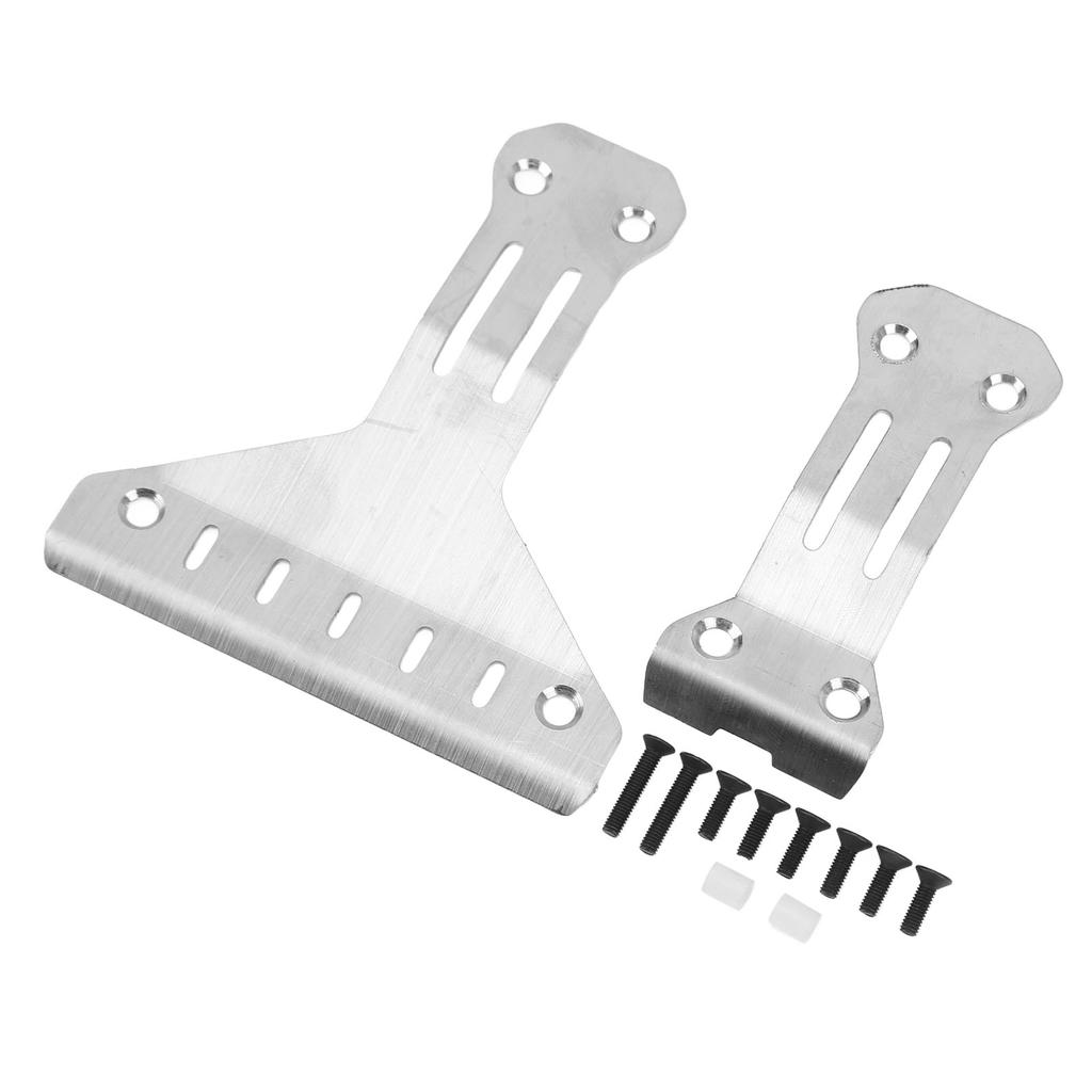 Șasiu RC Armură Oțel Inoxidabil Argintiu Față Spate Armură de Protecție Caroserie RC pentru Tamiya XV 02 Pro 58707