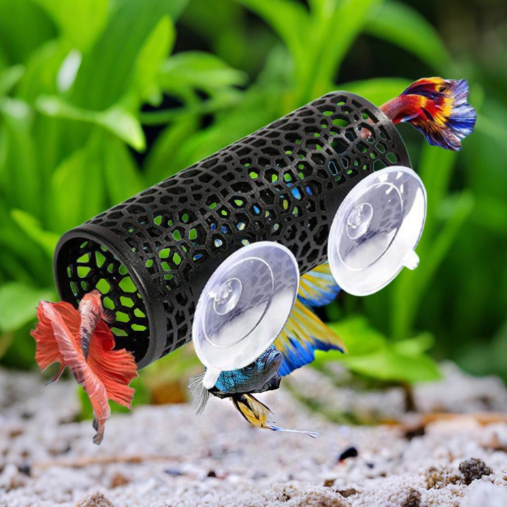 Aquarium Fisch Tunnel Spielzeug Betta Fisch Tunnel Verstecke Spielplatz Höhlen für Betta Bodenfresser Aquarium Dekorationen