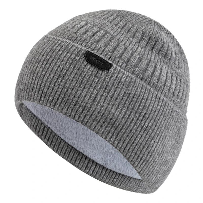 New Style Unisex Winter Hat Fur Lined Warm Dandy Cap Stylish Soft Beanie Hats For Men Women Thicken Ski Sports Knitted Hat