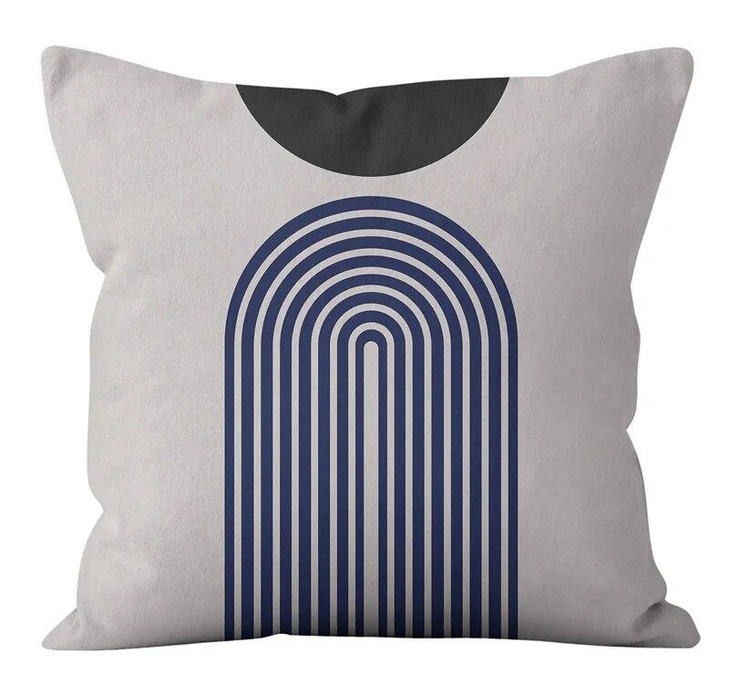 45x45cm Nordic Modern Minimalism Abstract Geometric Lines Pillowcase Sofa Chair Office Seat Car Cushion Cover Home Decor