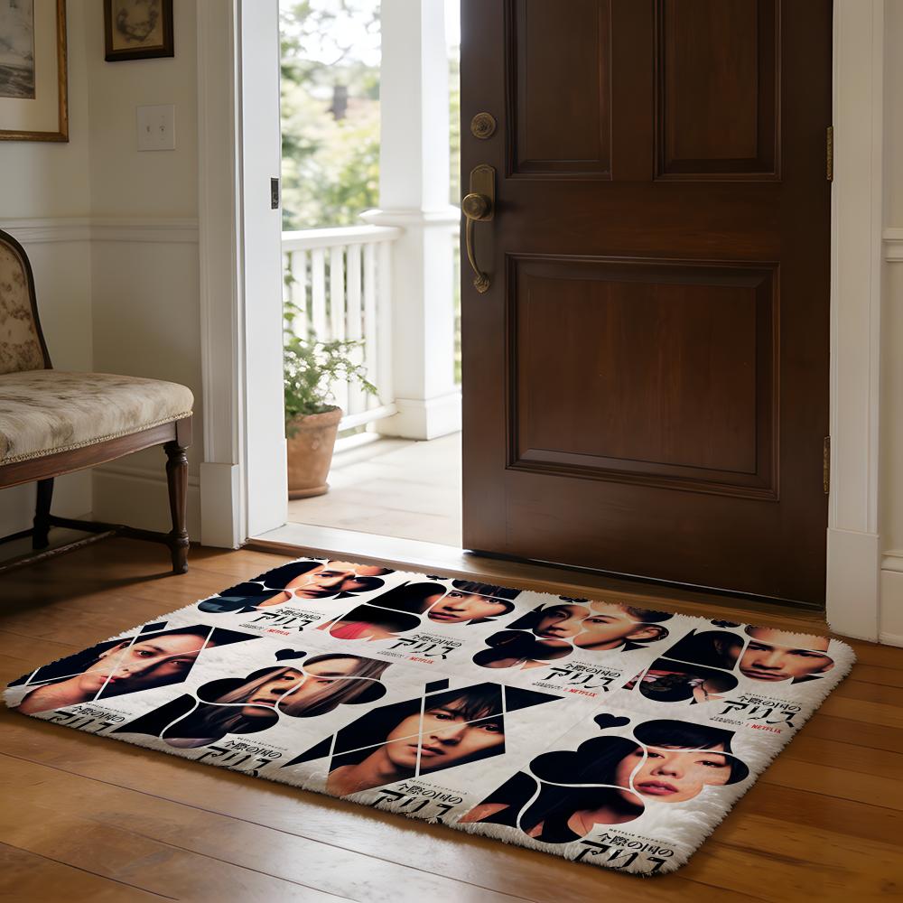 Floor Mat Soft Flannel Rug Non Slip Absorbent Mat for Bathroom Bedroom Home Decor Loom I Imagine Dragons band