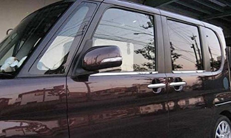 BRIGHTZ Tanto Custom Finish Stainless Steel Window Moulds for the and L385 Tanto Customs L375S/L385S Ultra-Mirror (4-Piece Set) [WIN-SIL-075] L375,