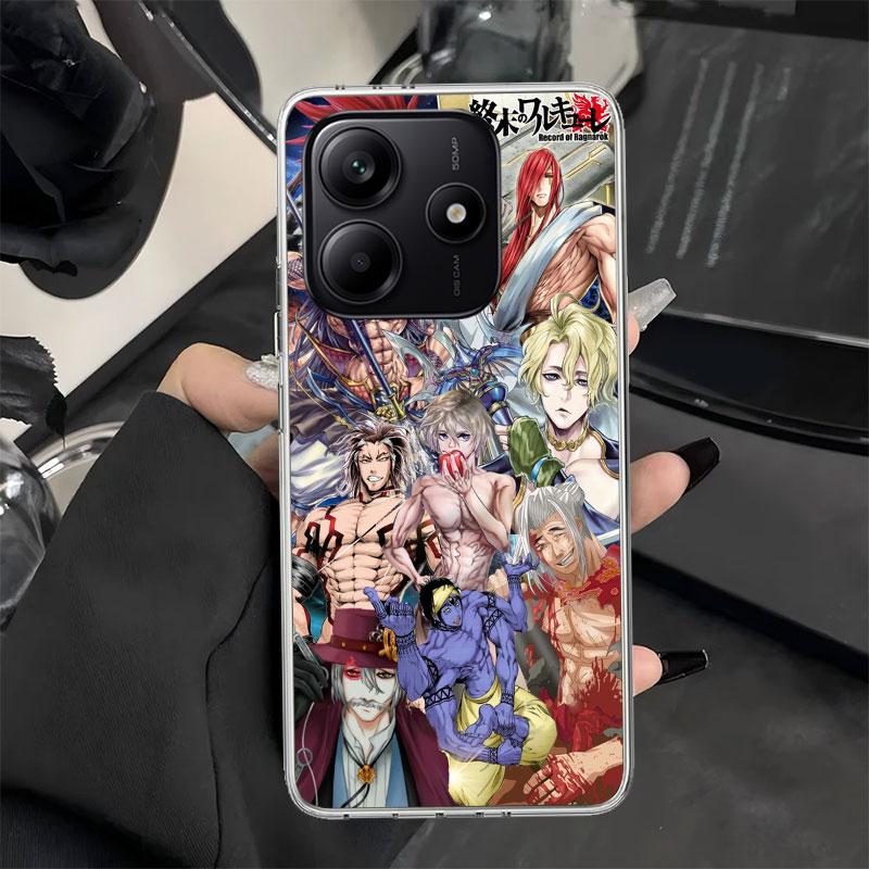 Record of Ragnarok Anime Phone Case for Xiaomi Redmi Note 14 13 14S 12S 12 11S 11T 11E Pro Plus 11 10 10S 9S 5G Soft Silicone Co