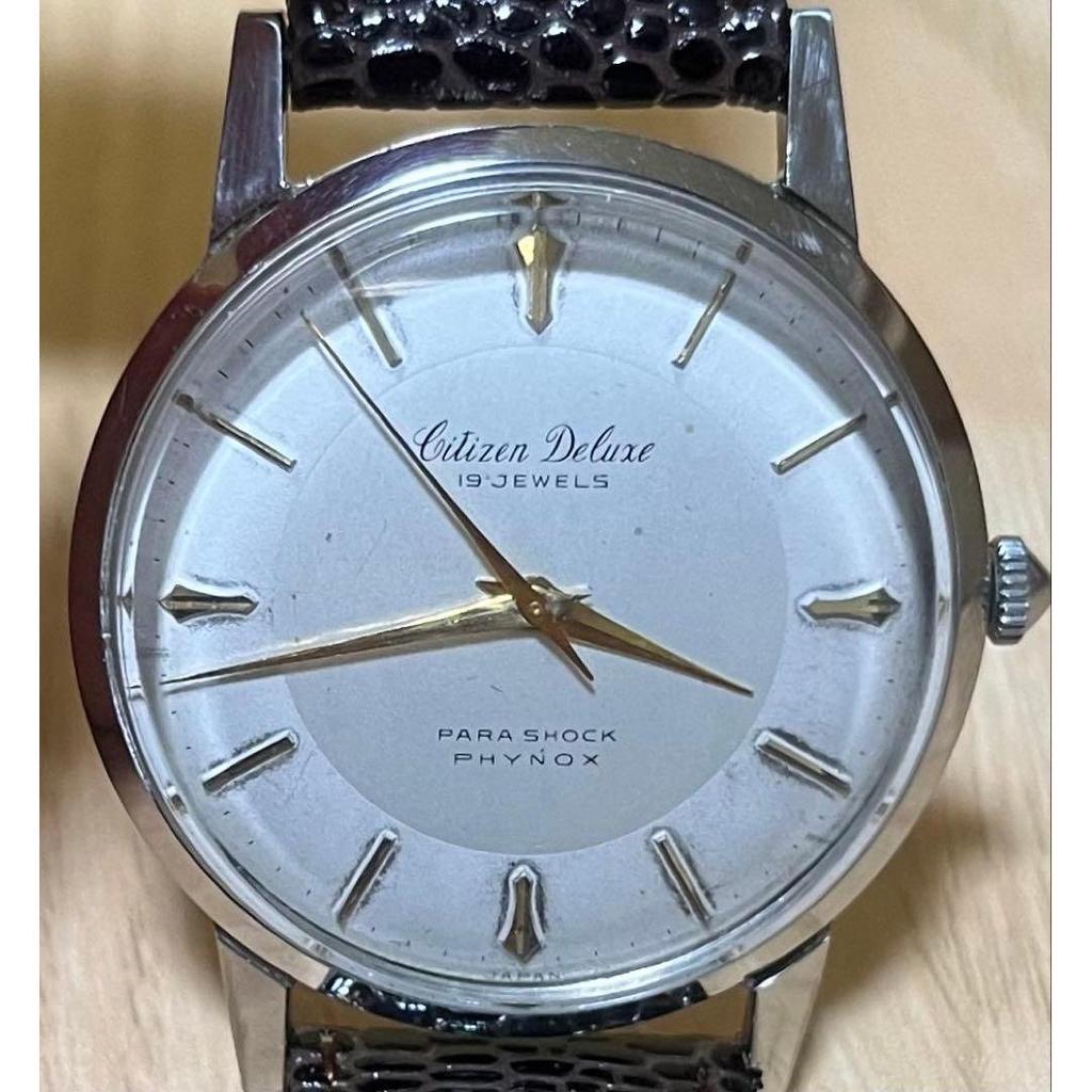 Used Vintage Citizen Deluxe 19 Jewels Manual Wind Men's Watch