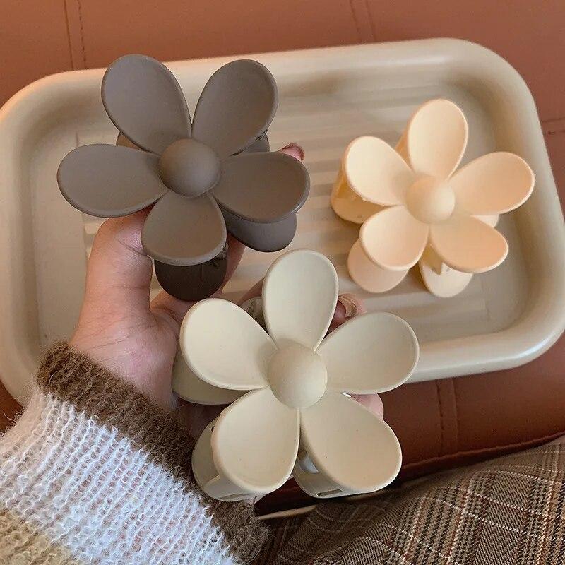 Modische Haarklammern mit Blumenmuster für Damen, süße Haarklammern für Mädchen, große Haarklammern mit Blumenmuster, Haar-Accessoires für Damen