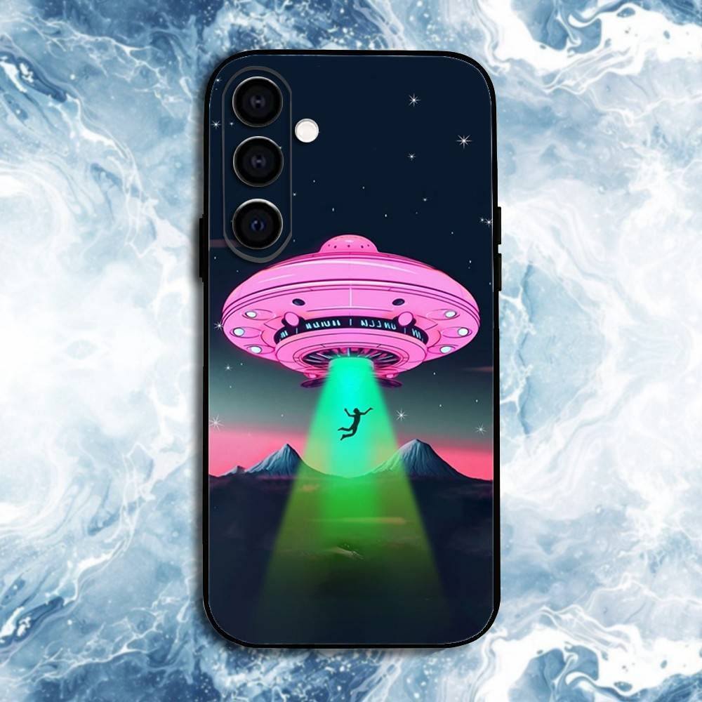 UFO Alien Thing Phone Case For Samsung Galaxy A73,A72,A71,A70,A53,A52,A51,Others Soft Black Shell