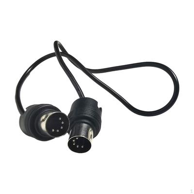 Cable de Extensión de Audio Convertidor MIDI para Órgano Sintetizador Tarjeta de Sonido Línea de Música Ángulo Recto Doble Uso
