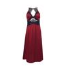 Sexy Ice Silk Satin Cami Nightgown Deep V Backless Long Slim Fit Skin-Friendly Pajamas 516 Silky Luxurious Sleepwear for Ultimate Comfort