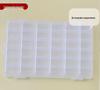 Transparent DIY Jewelry Organizer with Removable Storage Box and Loose Beads Compartment