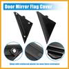 1 Pair Car Gloss Black Door Mirror Flag Cover for Fiat 500 2012-2019 Trim 1SH17KX7AA 1SH16KXAA Left Driver Right Passenger Side Door Rearview Mirror