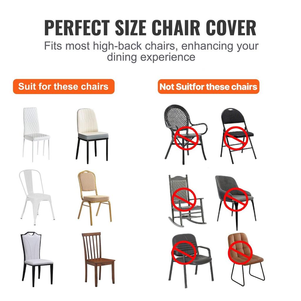 200PCS White Stretch Spandex Folding Chair Covers, Universal Fitted Chair Cover, Removable Washable Protective Slipcovers, for Wedding, Holiday,