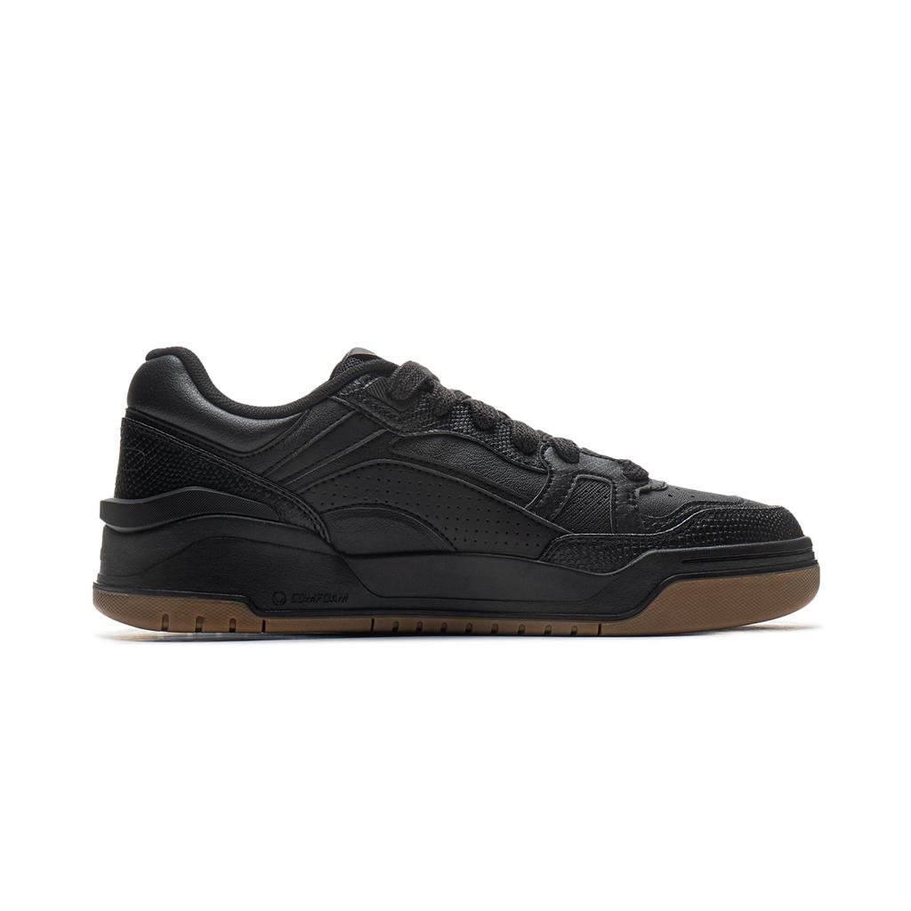 Li Ning Yue Bai 2.0 Casual Versatil Talpă Groasă Înălțare Antiderapant Rezistent la Uzură Respirabil Pantofi de Skate Low-Top Bărbați sneaker Negru AGCU275-7