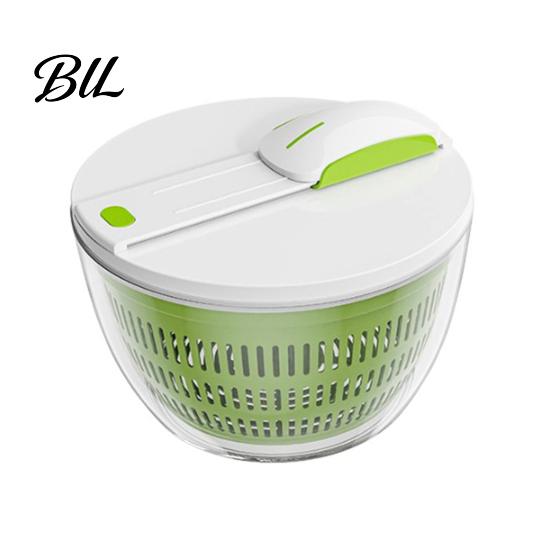 Detachable Drain Basket Vegetable Salad Spinner, Bowl And Mesh Design, Manual Non-slip Food Spinner Hand-Centrifugal Dehydration System, Quick Drying