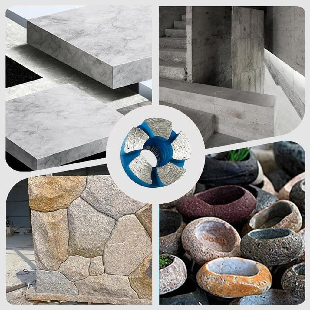 1 Inch Surface Grinding Head - Diamond Surface Grinding Head For Angle Grinder Tools For Bottom Cleaning, Leveling, Deburring, And Polishing