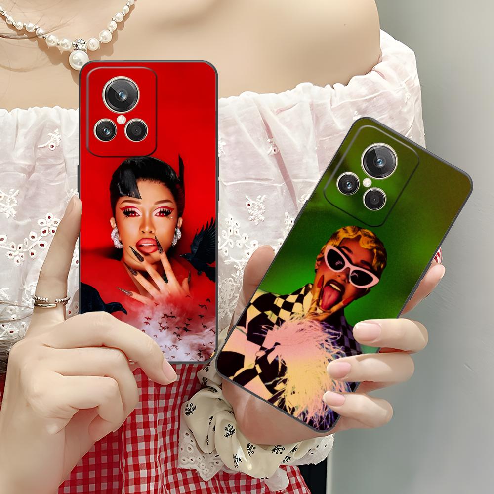 Cardi B Matte TPU Mobile Phone Case for Realme GT 8 Neo Pro C75 73 71 C67 65 C55 53 C35 31 C20 15 Colorful Cover