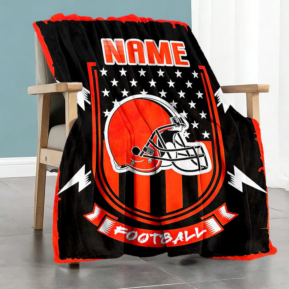 City Rugby Cap06 Personalized Name Blanket Gift Customizable Blanket Ultra-Soft for Chair Office Office Chair Sofa for All Occasions