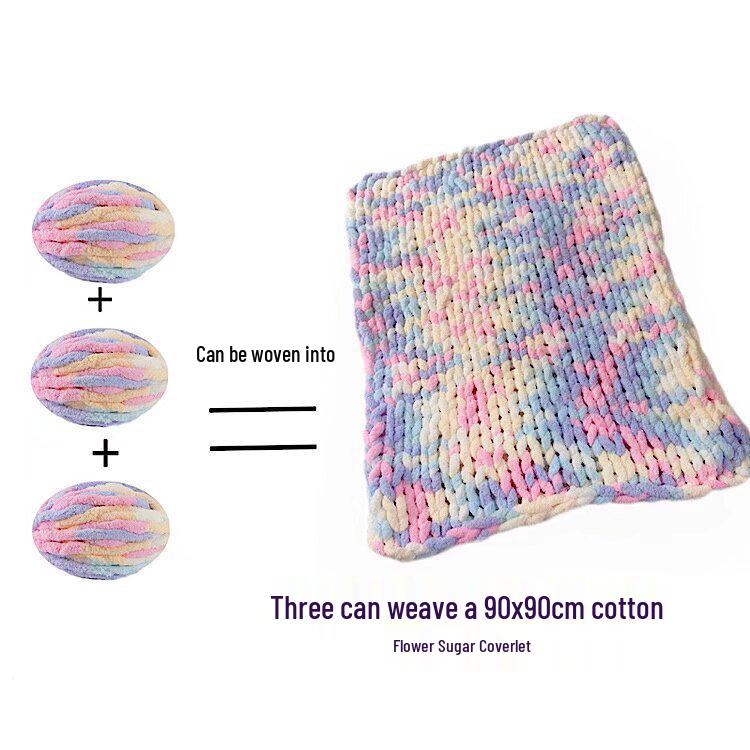 Handmade Chunky Ice Stick Yarn for DIY Knitting: Soft Iceland Finger Yarn for Bags & Scarves