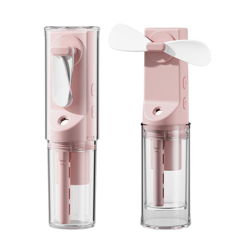 Portable Mini Cartoon Fan & Humidifier: Children's Handheld Water Spray