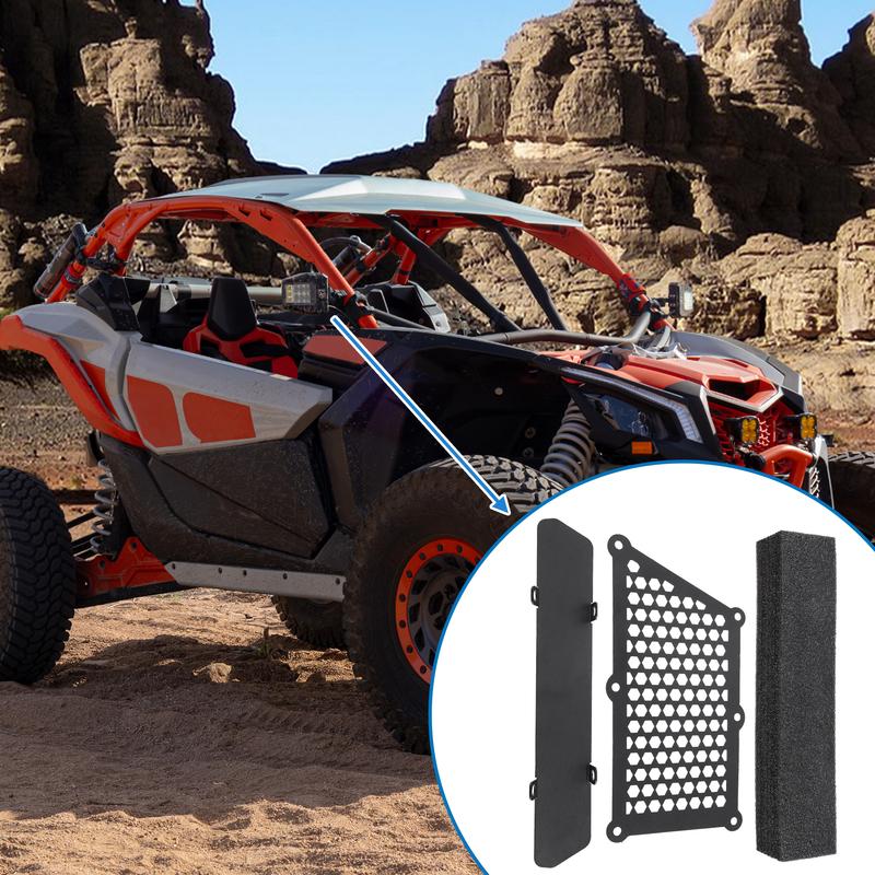 X Autohaux 1 Set Noise Reduction Air Clutch Intake Relocation Kit for Can Am Maverick X3 Max Turbo R RR XRC XRS 2017-