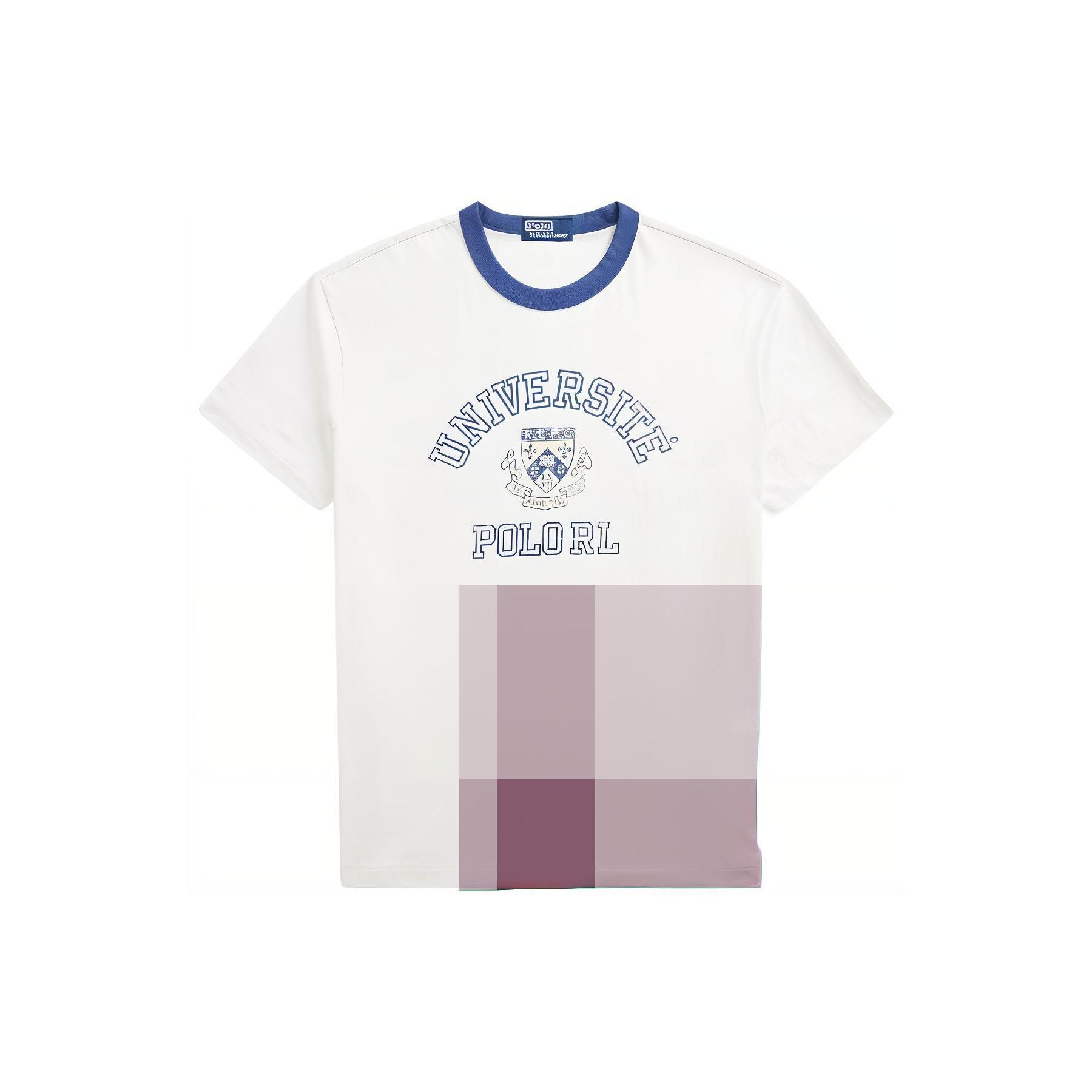 

Polo Ralph Lauren Color Block Letter Crew Neck Short Sleeve T-Shirt Men Tops White 710934767-001 L