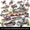 Creative Bismarck Cruiser Warship Assembling Building Blocks For Childrens Gift