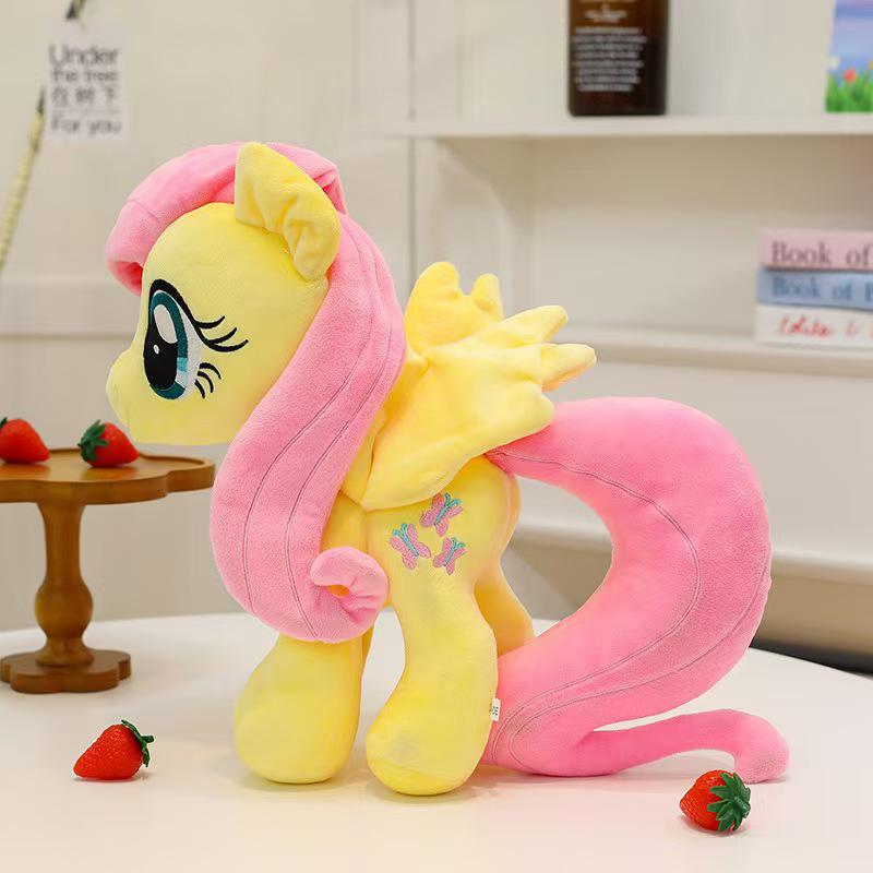 Little Pony Cute Plush Toy - Adorable Pet Pony Figure Cushion, Perfect Gift for Children's Birthdays