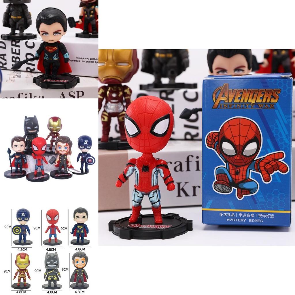Colorful Superhero Cake Decoration Figures For Birthday Parties And Celebrations