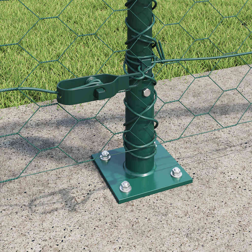 Welded Wire Fence with Concrete Foundation 25 x 1 m (W x H)