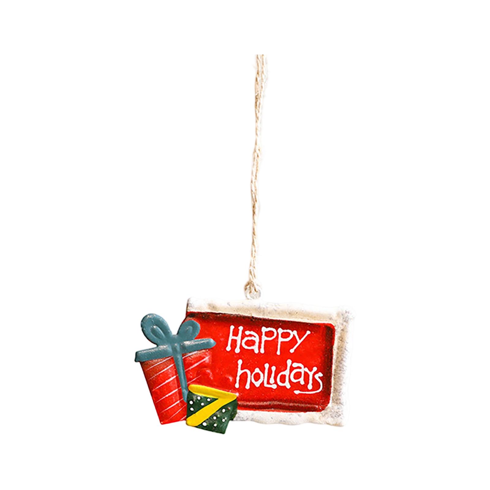 

Christmas Decorations Christmas Tree Ornaments Snowman Socks Wrought Iron Pendants One Size