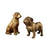 Golden Retriever French Bulldog Statue Desk Decoration Ornaments Creative Gilding Puppy Animal Sculpture Room Aesthetic Decor