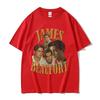 2026 Summer HipHop James Beaufort Print Cotton TShirt Casual Breathable Plus Size Tops for Adults  Kids Y2k