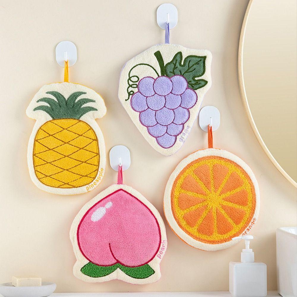 Cartoon Bathroom Kerchief Hanging Kitchen Rags Cute Washcloth