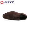Black Men Dress Shoes Flock Derby 2024 Lace-up Handmade Men Business Casual Party Shoes Chaussures Pour Hommes