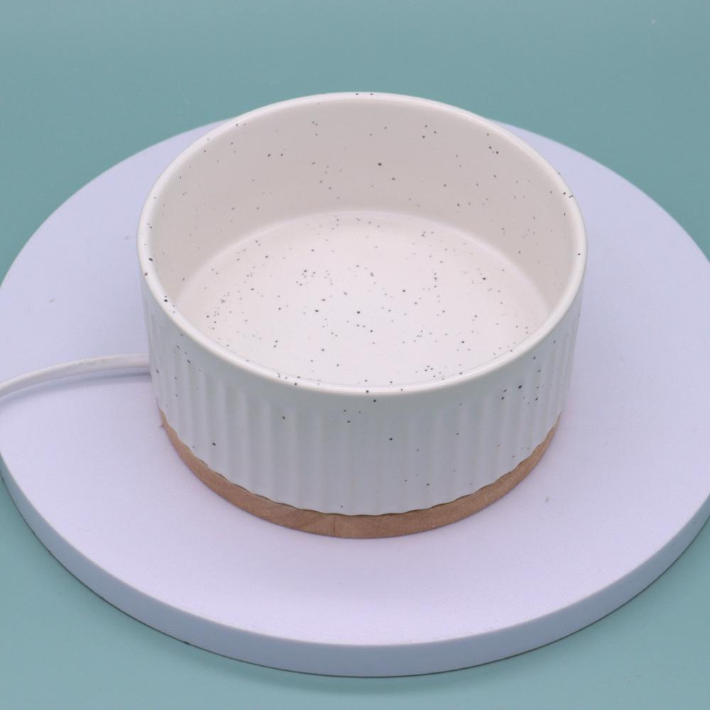 Heated Ceramic Pet Water & Yogurt Bowl for Cats & Dogs