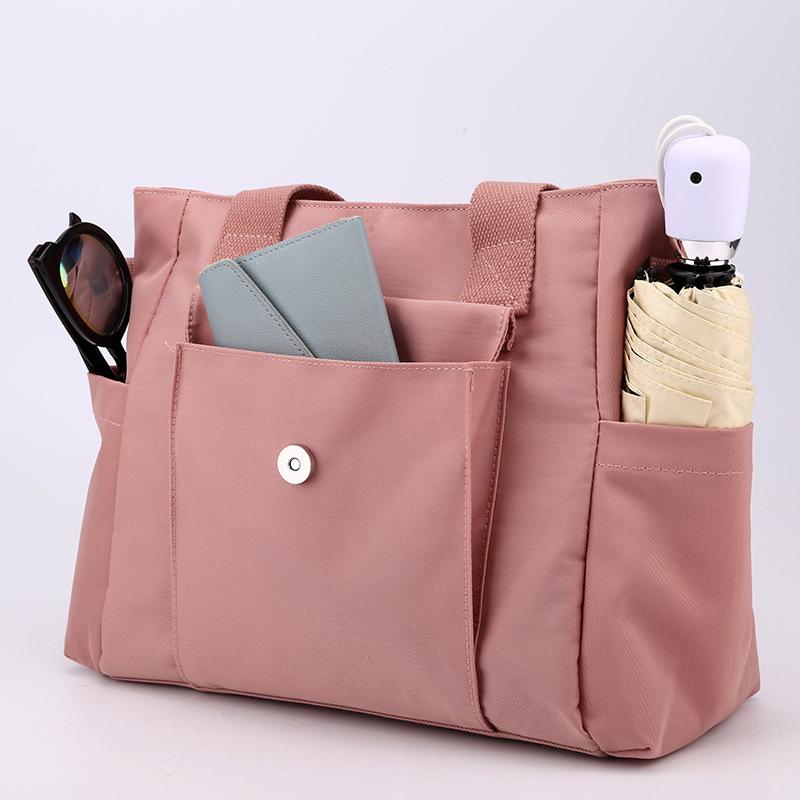 Women's Nylon Tote Bag Multi-interlayer Crossbody Satchel Bag Large Capacity Casual Top Handle Handbags